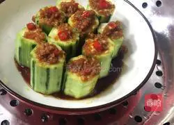 # Steamed Vegetables# Garlic Steamed Luffa Recipe Illustration 7