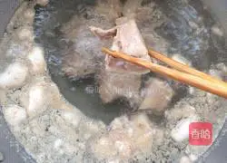 Illustration of how to make radish braised pork ribs 4