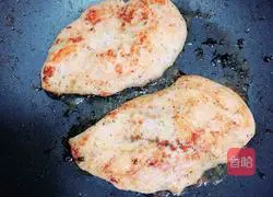 Illustration of how to make teriyaki chicken breast stuffed with vegetables and skin 7