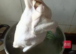 Illustration of how to make white-cut chicken with chives 5