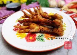 Illustration of grilled chicken feet 15