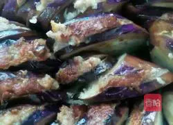 Illustration of how to make eggplant stuffed with meat 4