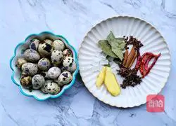 Illustration of how to make spiced braised quail eggs 1