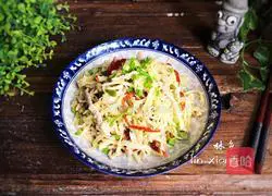 Illustration of how to make fried shredded pork with wild rice 18