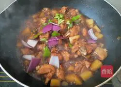 Illustration of how to make chicken leg and potato rice bowl 9