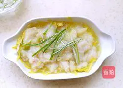 Steamed basa fish and baby cabbage Illustration of how to do it 7