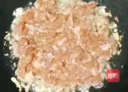 Illustration of how to make beans and minced meat bento 8