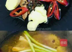 Illustration of the homemade version of boiled pork slices 2