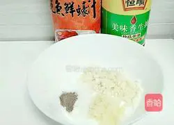 Illustration of how to make garlic vermicelli, crab fillet and steamed shrimp 3