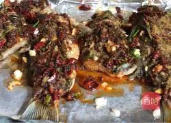 Illustration of grilled crucian carp 14