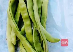 Illustration of braised beef and fried beans 1