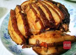 Illustration of how to make braised pork with pickles 7