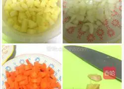 Illustration of how to make braised pork ribs with rice 1