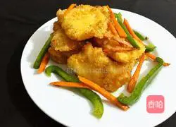 Illustration of how to make fried fish nuggets 15