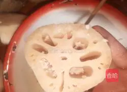 Illustration of how to make bacon, glutinous rice and lotus root 7