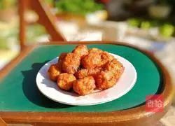 Illustration of how to make golden meatballs 16