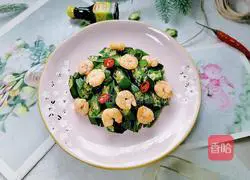 Illustration of how to make fried shrimps with okra 10