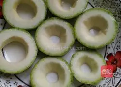 Illustration 3 of how to make watermelon stuffed with meat