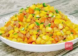 Illustration of how to make corn-fried minced meat 19