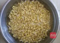 Illustration of how to make fried pork with bean sprouts 1