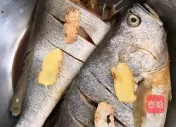 Illustration of braised large yellow croaker 1