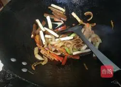 Fried squid Illustration of how to make three silk threads 6