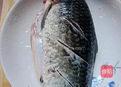 Steamed crucian carp Illustration of how to do it 6