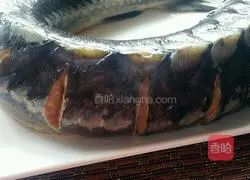 Illustration of how to make steamed sturgeon 2