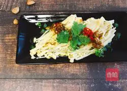 Garlic Illustration of how to make Enoki mushrooms 6