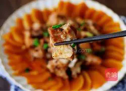 Illustration of how to make steamed pork ribs with pumpkin 11