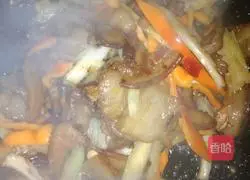 Celery and fried meat Illustration of how to do it 12