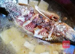 Illustration of how to cook tilapia stewed with frozen tofu 6