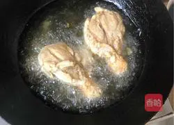 Illustration of Chinese home-style fried chicken legs 4