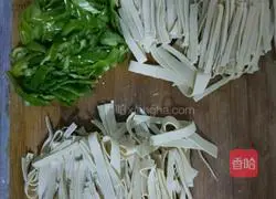 Fried green peppers Illustration of how to make tofu skin 2