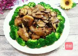 Fried chicken with mushrooms Illustration of how to do it 8