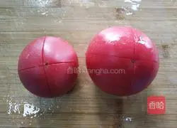 Illustration of how to make tomato dragon fish 4