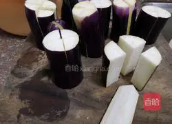 Meat Illustration of how to make sauced eggplant stew 1