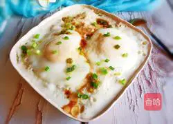 Illustration of how to make potato meatloaf and steamed eggs 12