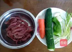 Illustration of how to make vinegar pork 1