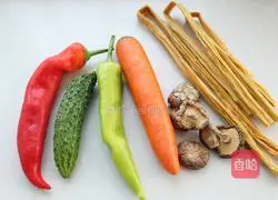 Illustration of how to cook yuba with vegetables and mushrooms 1