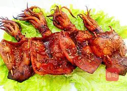 Illustration of grilled squid 12