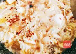 Illustration of how to make cabbage stewed with frozen tofu 7