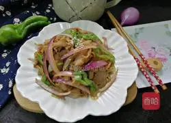 Illustration of how to make fried chicken intestines with onions 8