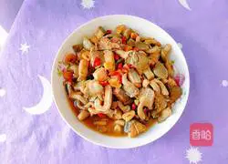 Recipe for fried mushrooms with sea fish Illustration 15