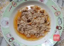 # steamed vegetables# Illustration of how to make steamed meatloaf with mushrooms 7