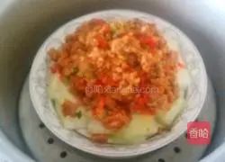 Illustration of how to make steamed winter melon with minced meat 10