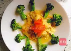Illustration of how to make scrambled eggs with broccoli 6