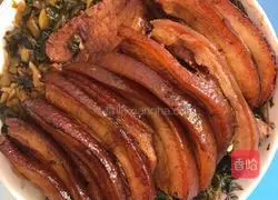 Illustration of how to make sauerkraut and pork belly 10