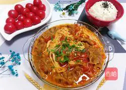 For the enjoyment of taste buds: Illustration of how to make beef rolls with tomatoes and enoki mushrooms 6