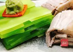 Illustration of how to make bicui white meat 6